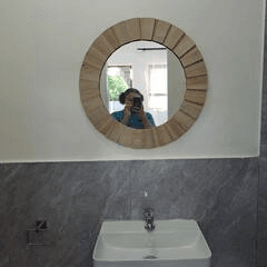 Modern ensuite bathroom guesthouse Bellville South - clean self-catering accommodation Cape Town with hot water 24/7